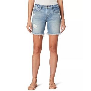 Joe's Jeans Light Wash Shorts Long Tall Distressed